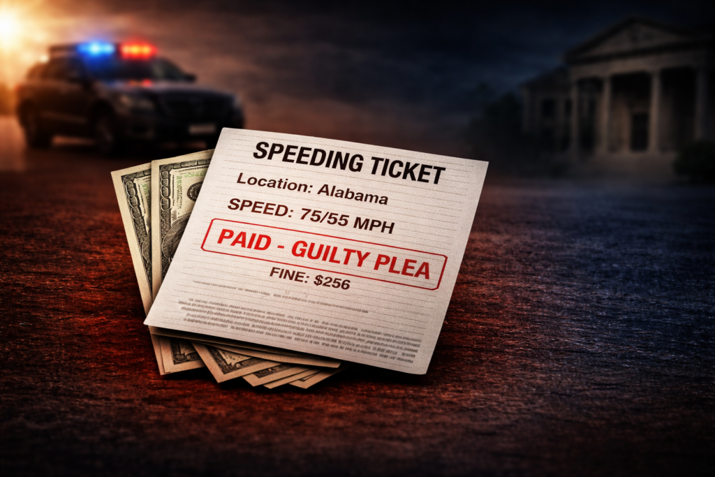 speeding ticket